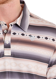 Rock&Roll Aztec Stripe Printed Polo