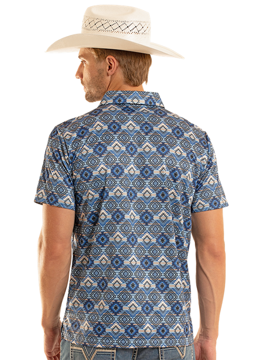Rock&Roll Aztec Printed Polo