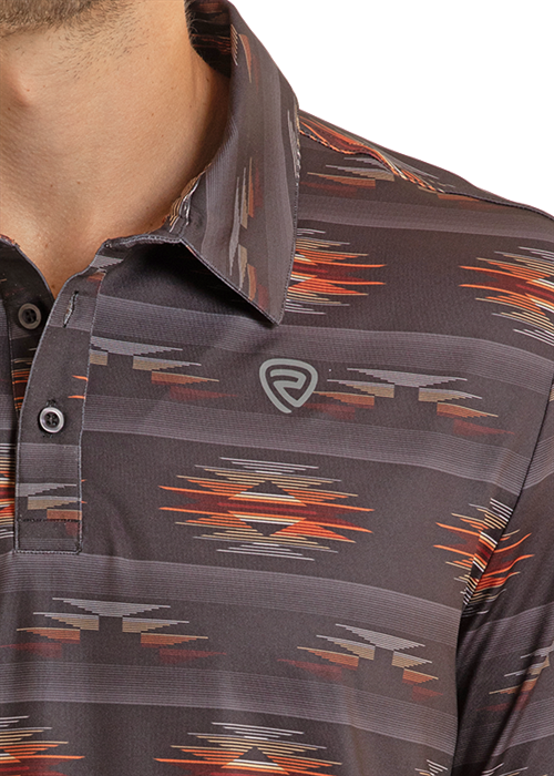 Rock&Roll Aztec Printed Polo