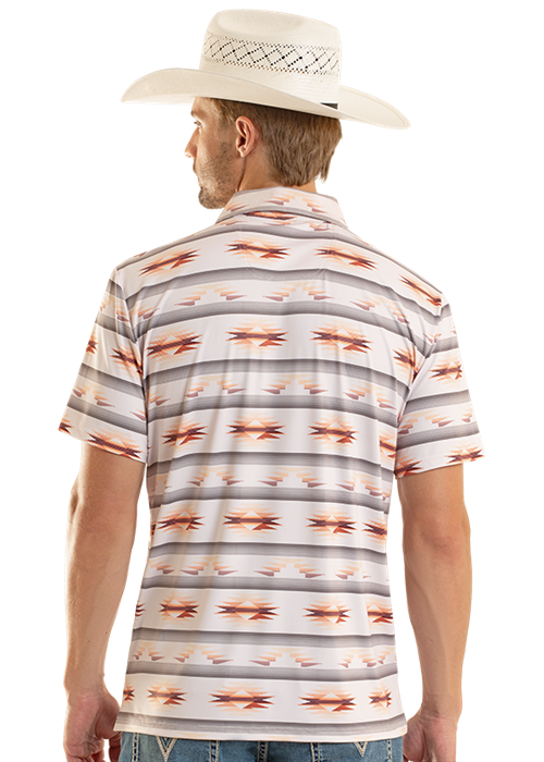 Rock&Roll Aztec Printed Polo