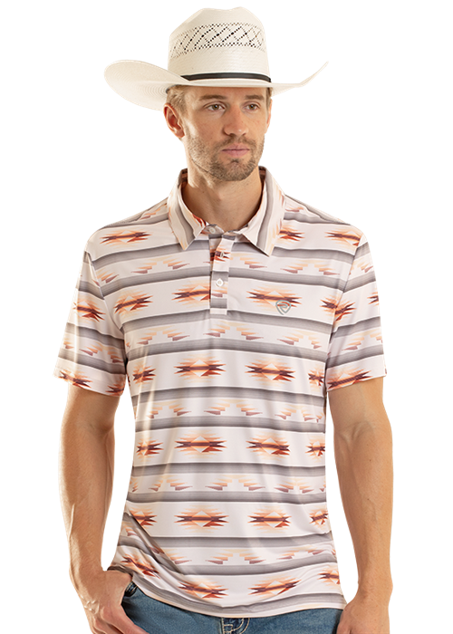 Rock&Roll Aztec Printed Polo
