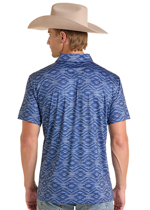 Rock&Roll Aztec Print Polo