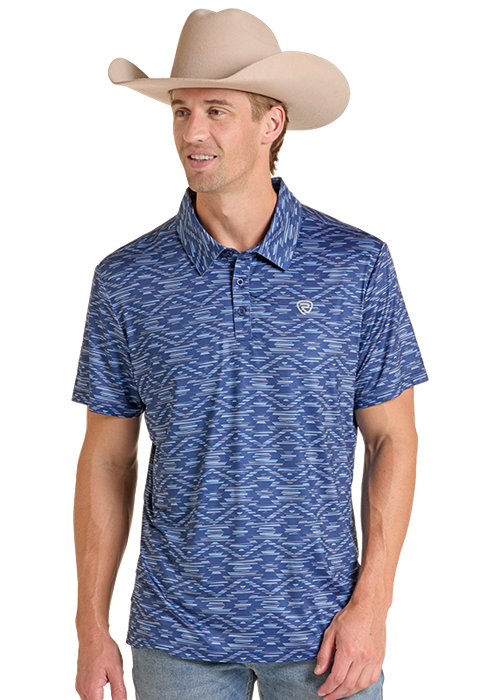 Rock&Roll Aztec Print Polo