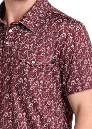 Rock&Roll College Game Day Print Polo