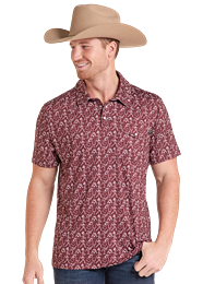 Rock&Roll College Game Day Print Polo