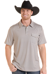 Rock and Roll Micro Geo Core Western Polo