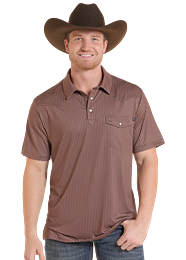 Rock and Roll Micro Geo Core Western Polo