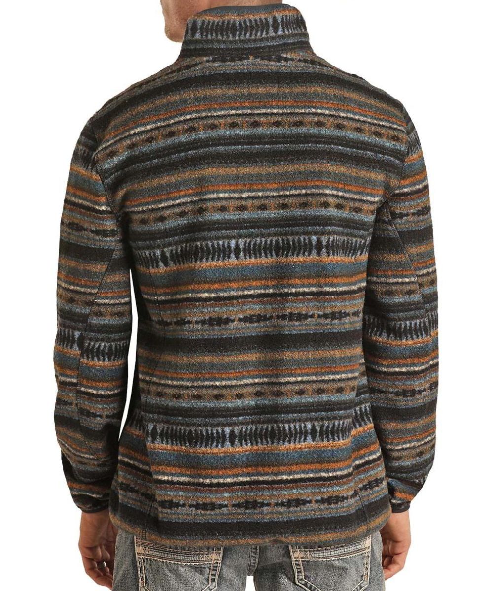 **FINAL SALE** Rock & Roll Cowboy Men's Aztec Berber Pullover