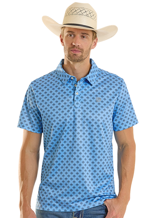 Rock&Roll Mini Aztec Geo Printed Polo