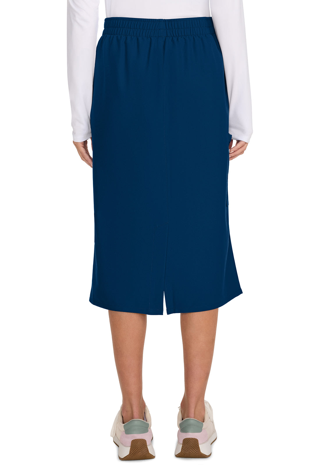 Women's Elastic Waist Skirt in Navy