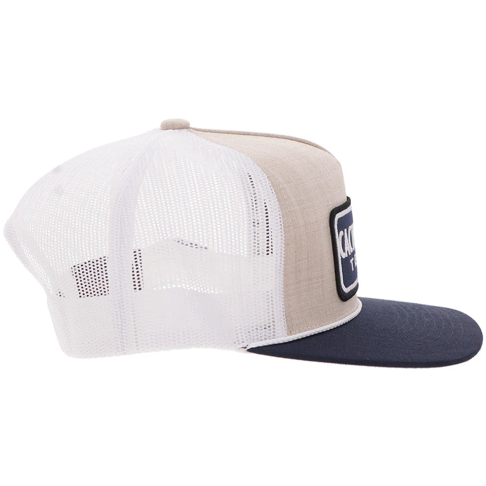 "CR124" Cactus Ropes Hat Cream/Blue