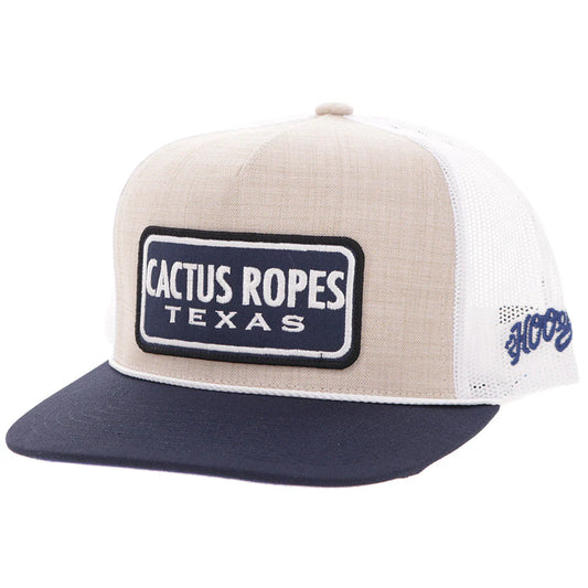 "CR124" Cactus Ropes Hat Cream/Blue