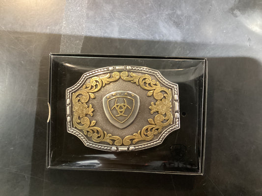 Ariat Belt Buckle Gold n Black