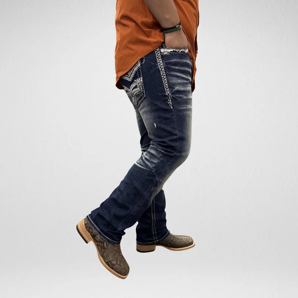 Men's De Niko Slim Straight Boot Denim