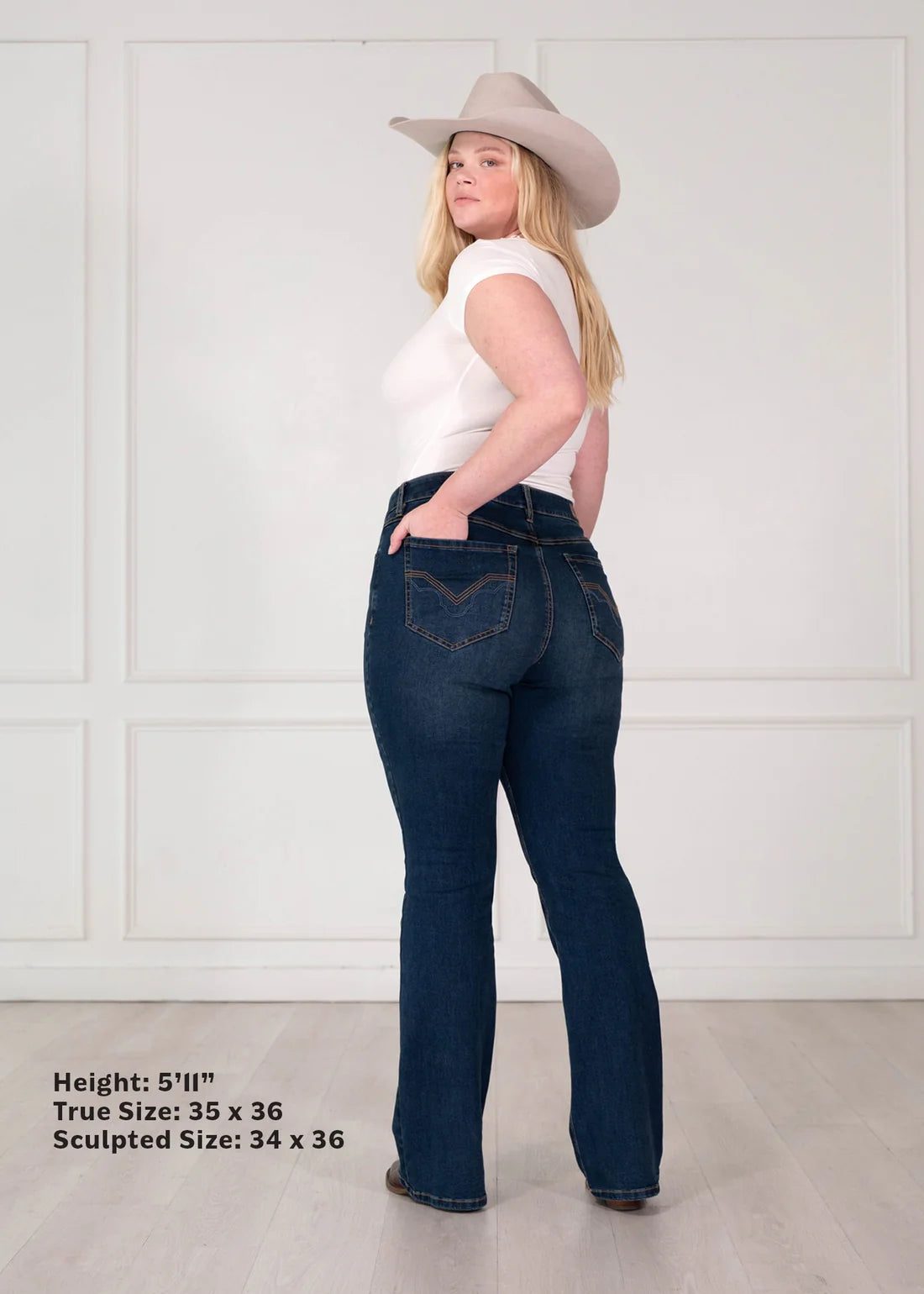 Women's Rock&Roll Sculpted Dark High Rise Bootcut Jeans