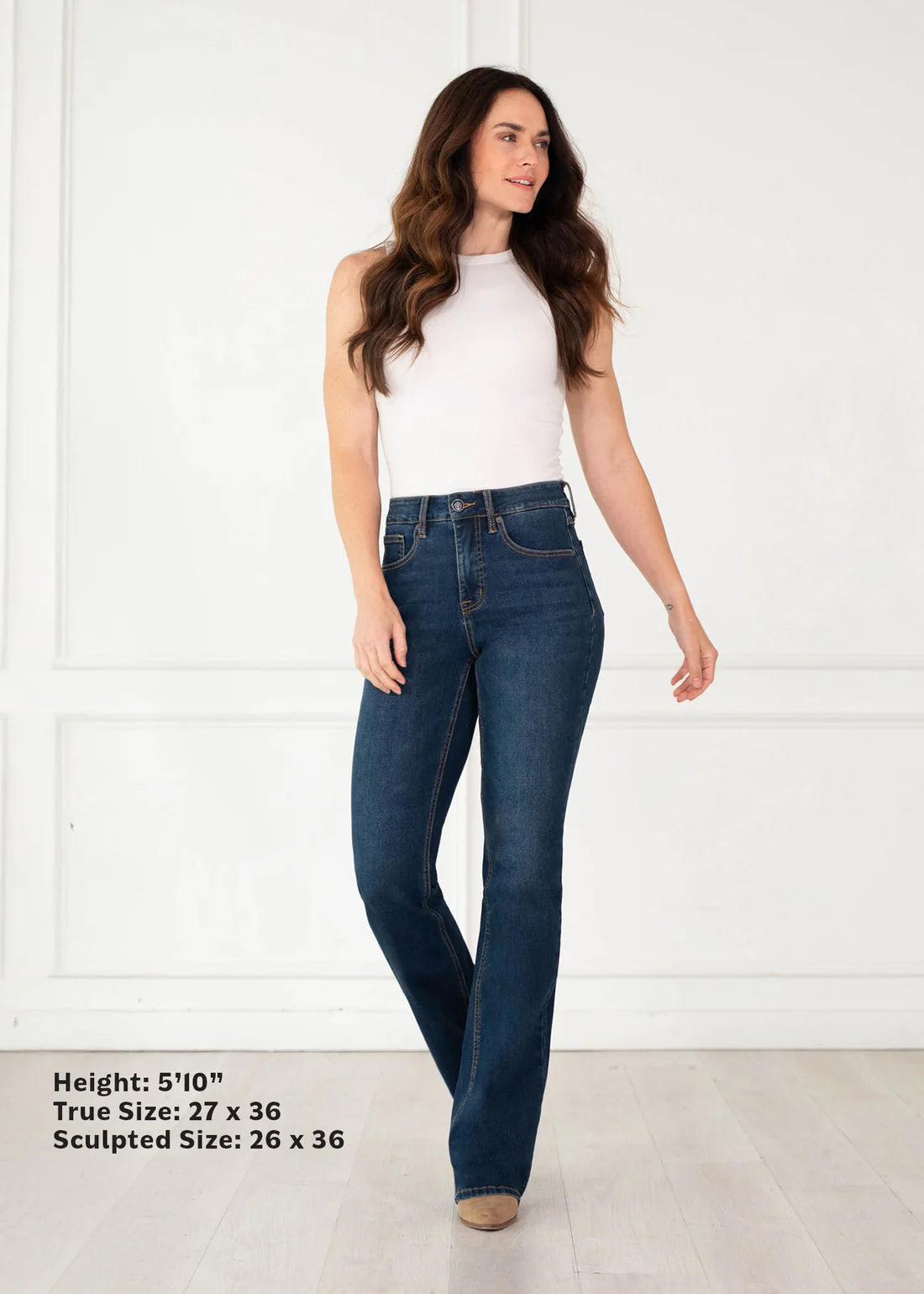 Women's Rock&Roll Sculpted Dark High Rise Bootcut Jeans