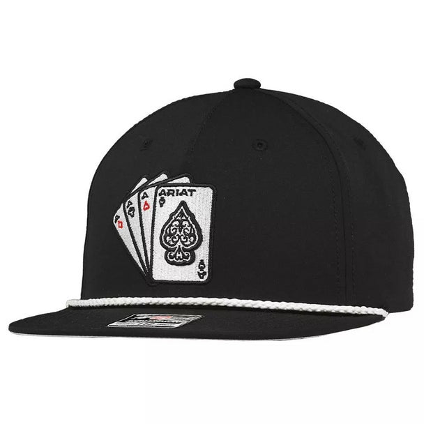 Ariat Cap R112 Aces 3D Embroidered Black