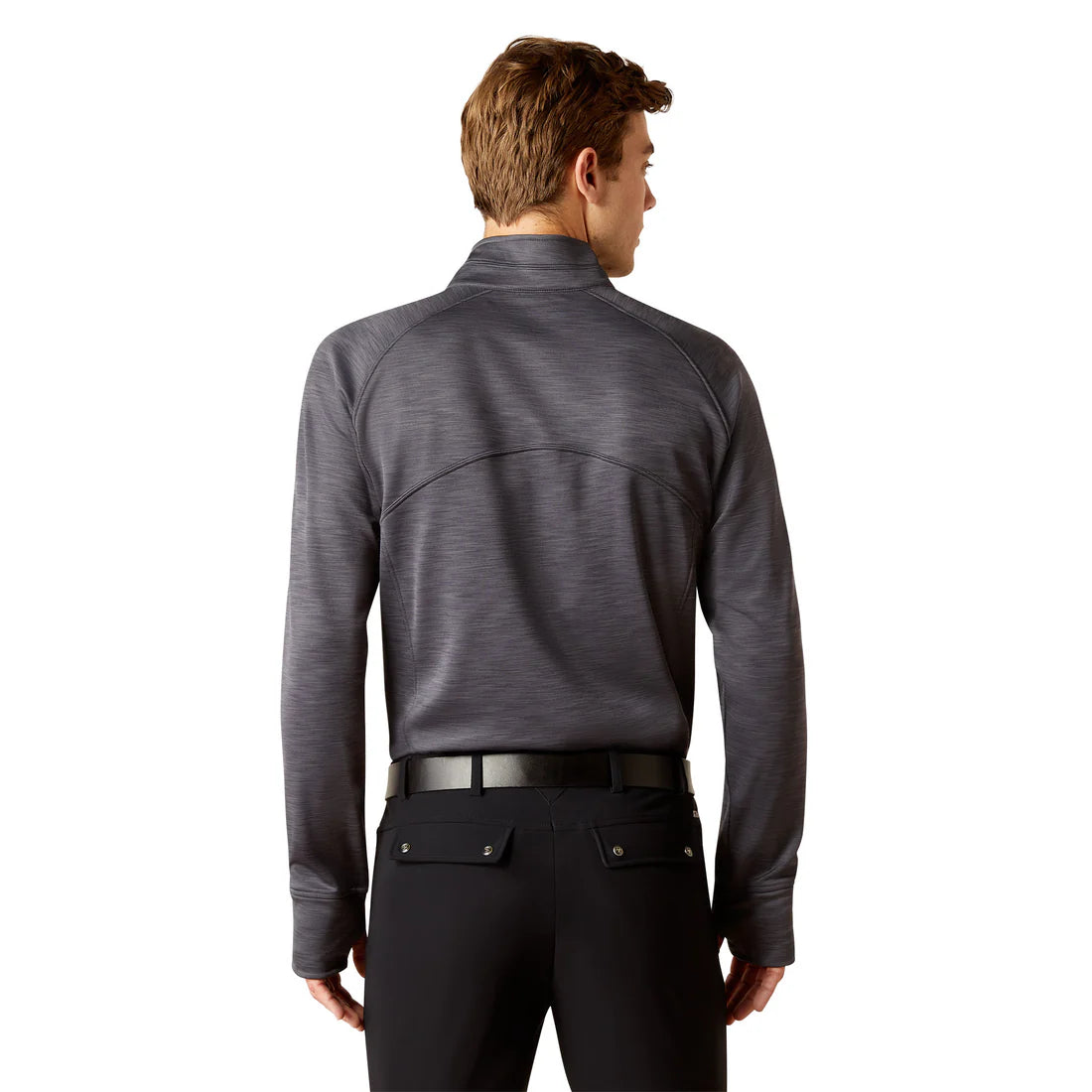**FINAL SALE** Ariat Men's Tek Team Ebony Grey 1/2 Zip Sweatshirt
