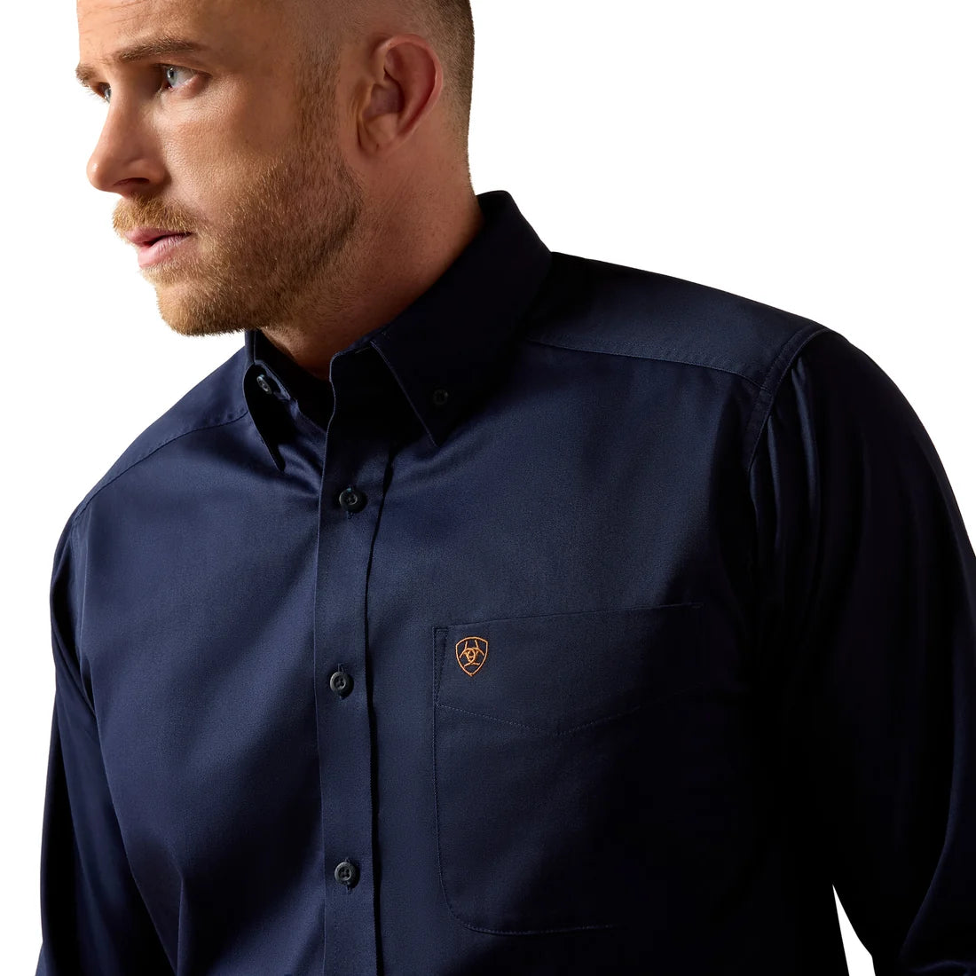 Ariat Men's Solid Twill Classic Fit Button Down Shirt