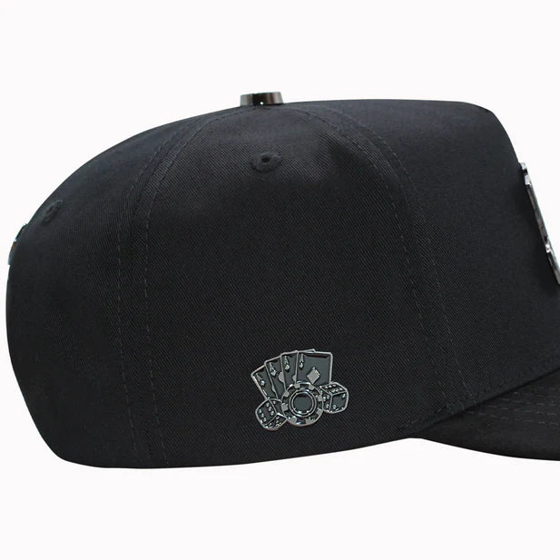 FERRETI HATS PREMIUM Los 3 Vicios Black on Black Baseball Cap For Men