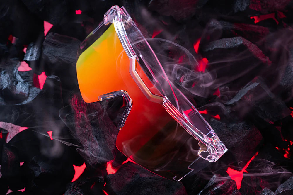 HeatWave Future Tech Z87+ Sunglasses: Vapor Clear Frame / Sunblast Lens