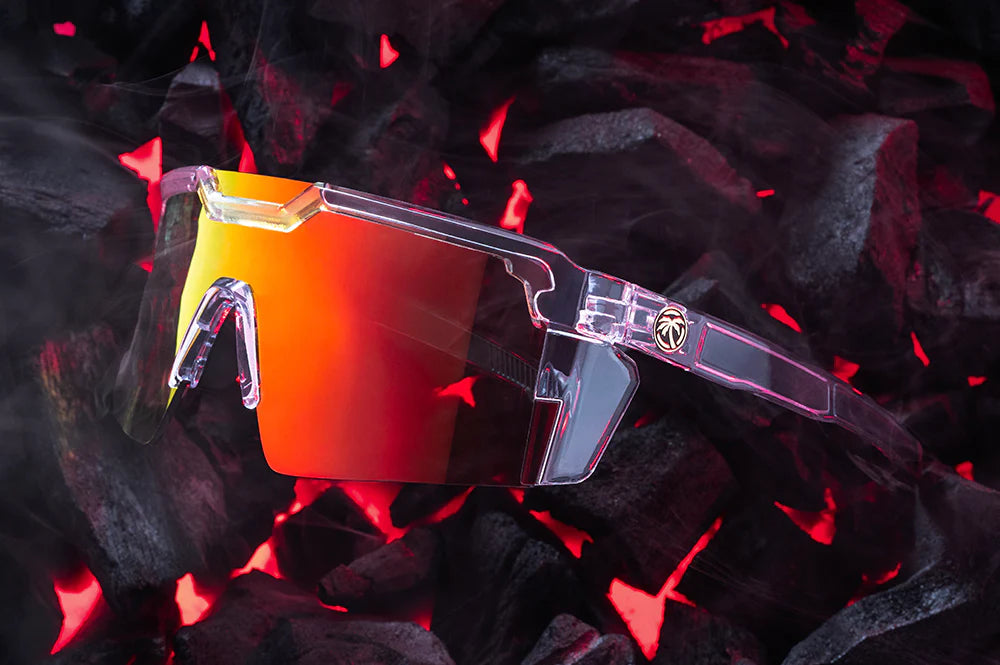 HeatWave Future Tech Z87+ Sunglasses: Vapor Clear Frame / Sunblast Lens