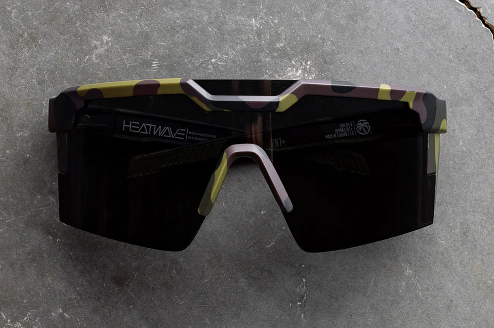HeatWave Future Tech Sunglasses: Fleck Camo  Ultra Black Z87+