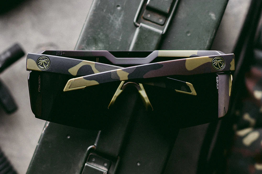 HeatWave Future Tech Sunglasses: Fleck Camo  Ultra Black Z87+