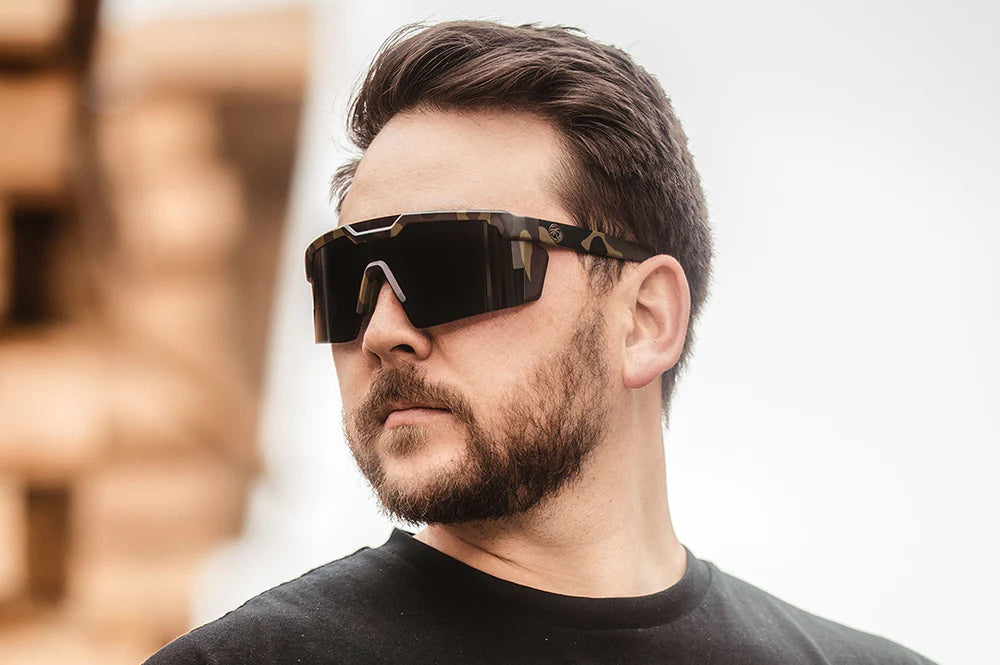 HeatWave Future Tech Sunglasses: Fleck Camo  Ultra Black Z87+