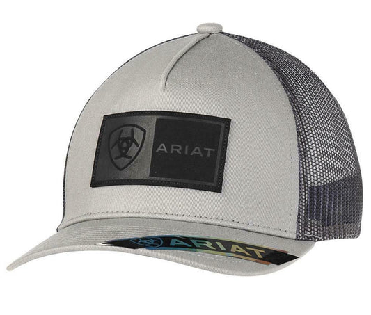 Ariat Rectangle Patch with Ariat Logo Grey Cap