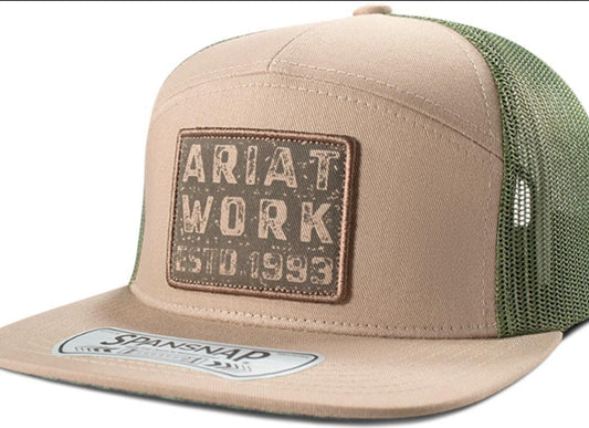 ARIAT work cap sand/green SpansNap