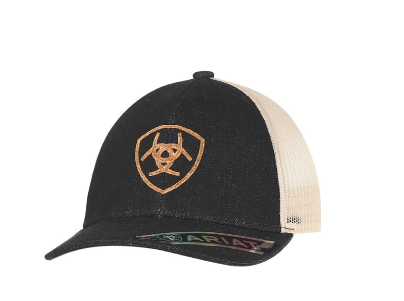 Gorra Ariat Shield de mezclilla negra