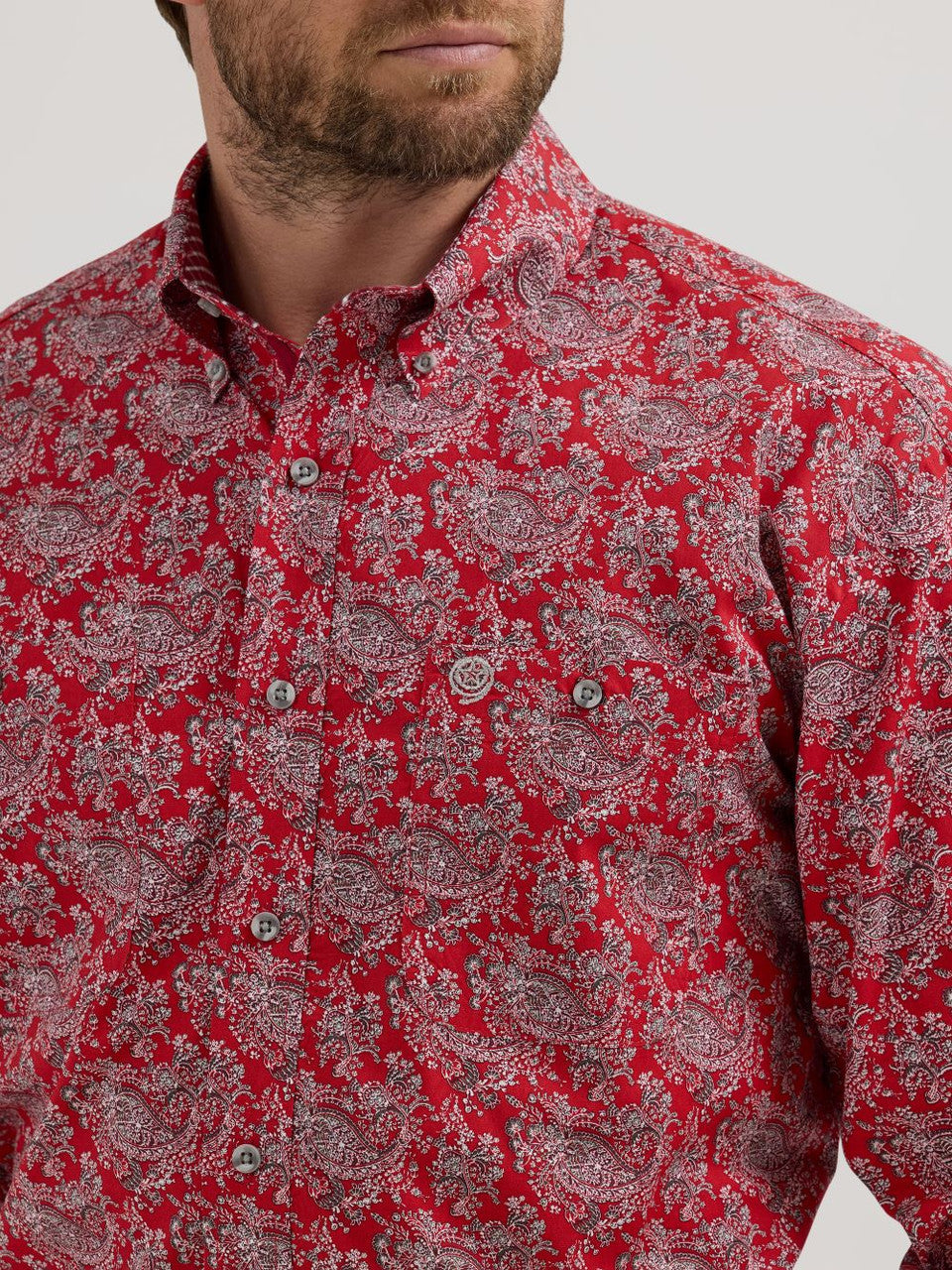 Wrangler George Strait Red Paisley Shirt