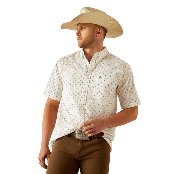 Ariat Grant White SS SHRT
