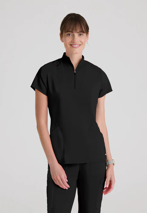 Kristi 2-Pocket Knit Collared Top