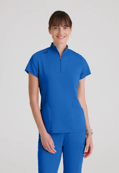 Kristi 2-Pocket Knit Collared Top