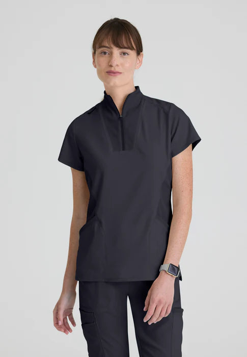 Kristi 2-Pocket Knit Collared Top