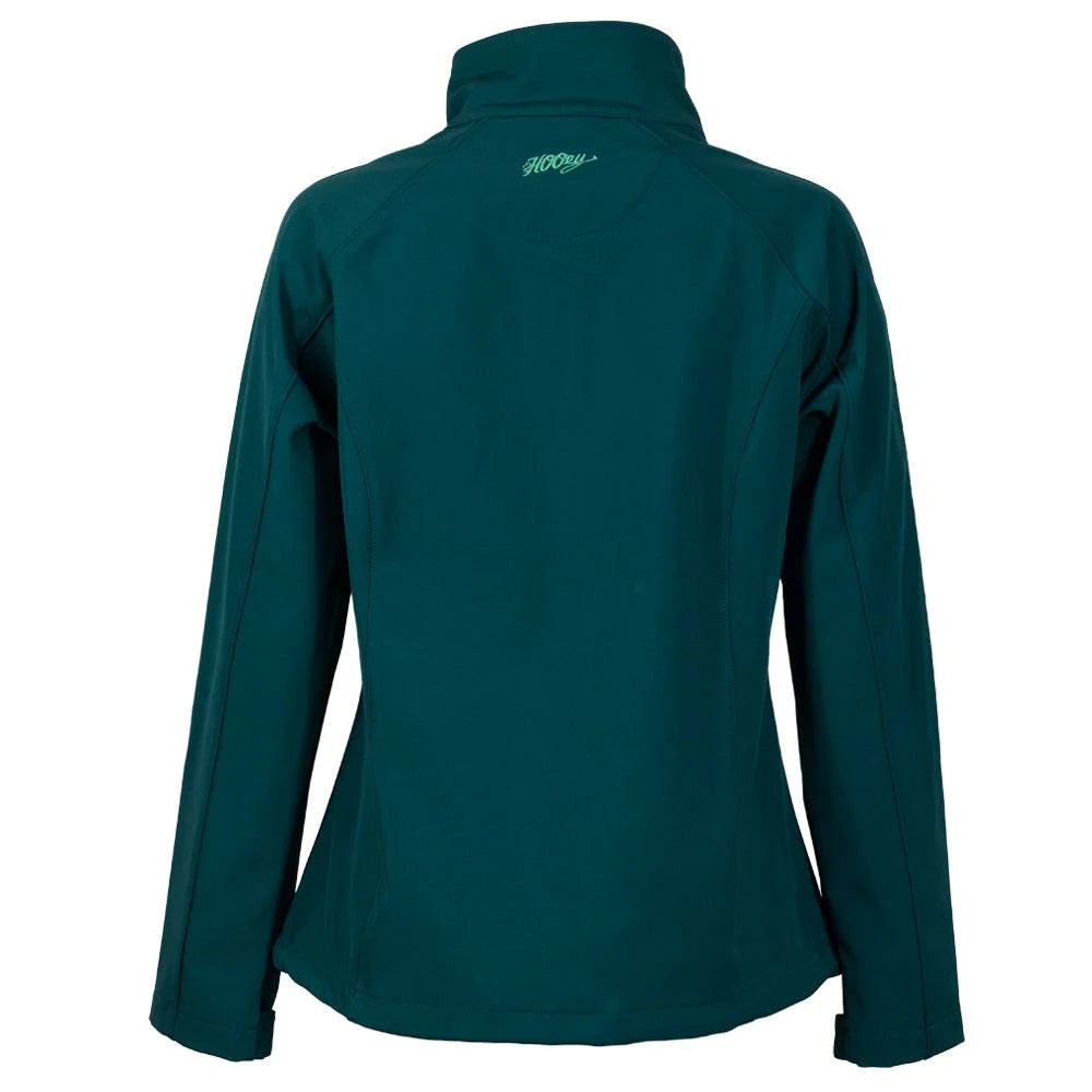 **FINAL SALE** Hooey Ladies Softshell Jacket Teal w/Multi Color Pattern Lining