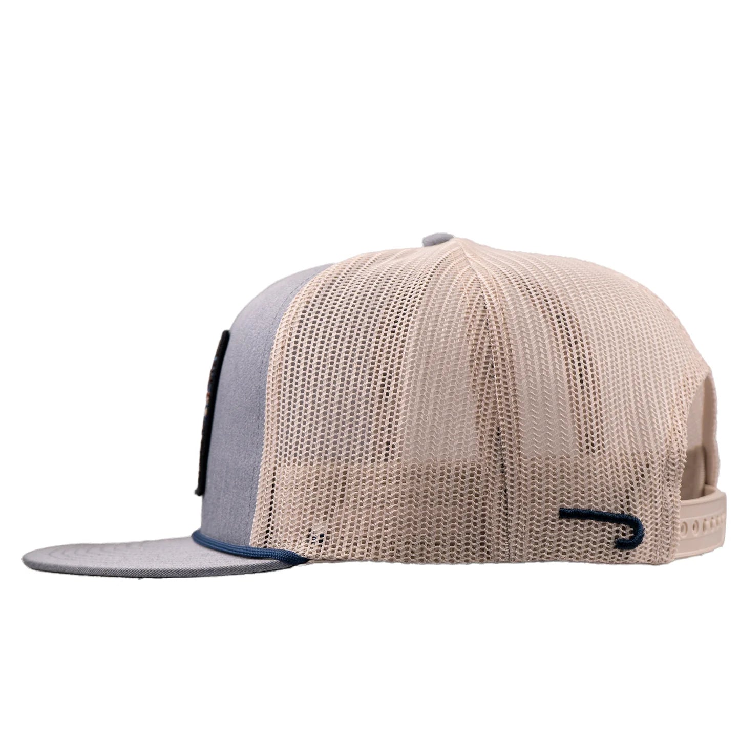 LAZY J RANCH CHAMBRAY & TAN AZTEC TRIBAL CLASSIC ROPE TRUCKER HAT
LTBLWHT4-FL-BLK