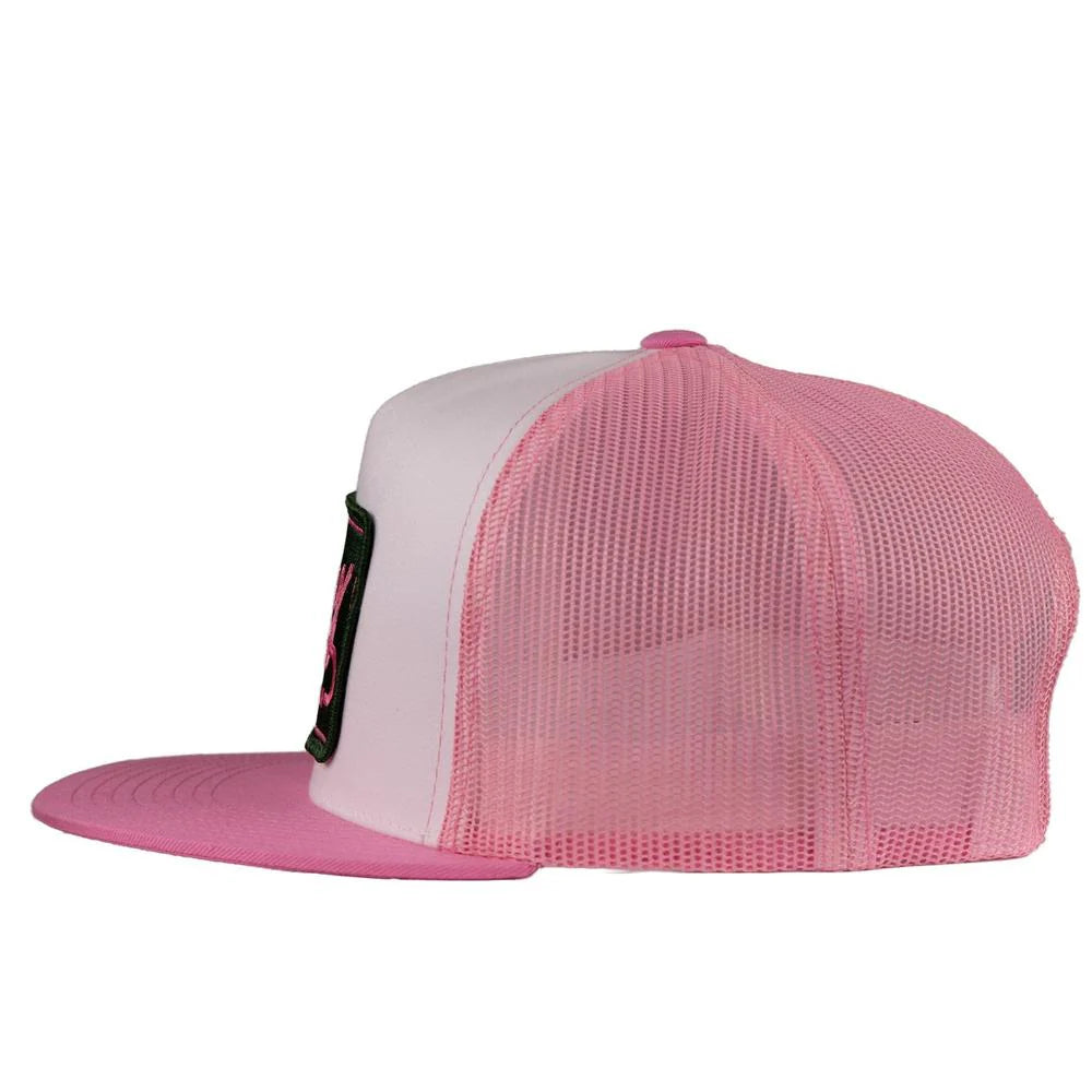 LAZY J RANCH WHITE & PINK BREAKAWAY CLASSIC FIVE PANEL TRUCKER HAT
ALTPINK4-BA-PNK