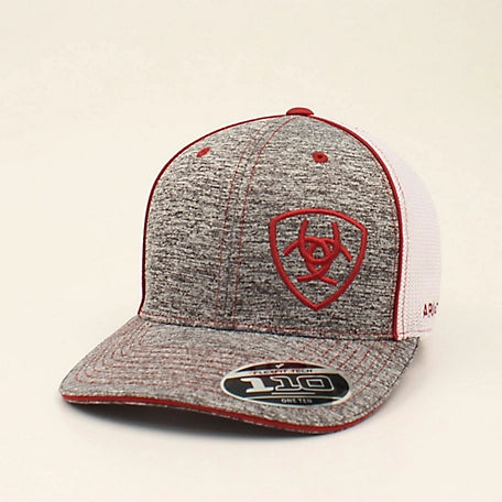 Ariat Offset Shield Burgundy Cap