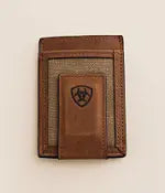 Ariat Men's Bifold Canvas Money Clip