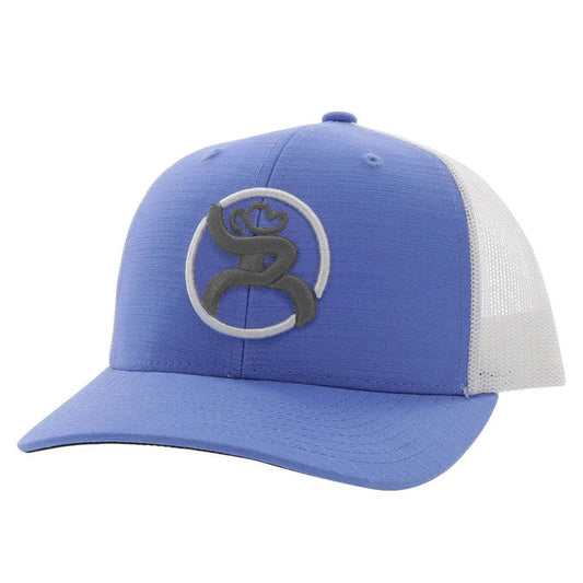 HOOEY "STRAP" ROUGHY BLUE/WHITE HAT