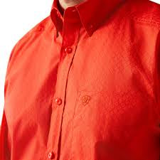 ** FINAL SALE** Ariat Waylen Red LS SHRT