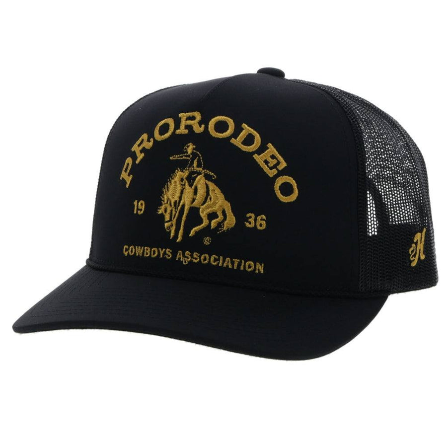 HOOEY PRCA, BLK 5P TRK GOLD OSFA