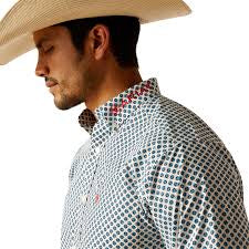 ARIAT Team Lochlan FTD White LS SHRT