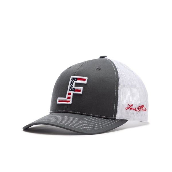 FROST LANE COURAGE GREY/AMERICAN FLAG CAP