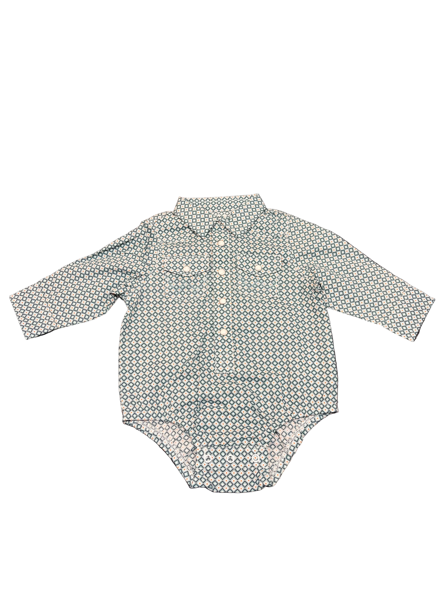 Baby Boy's Long Sleeve Western Snap Bodysuit