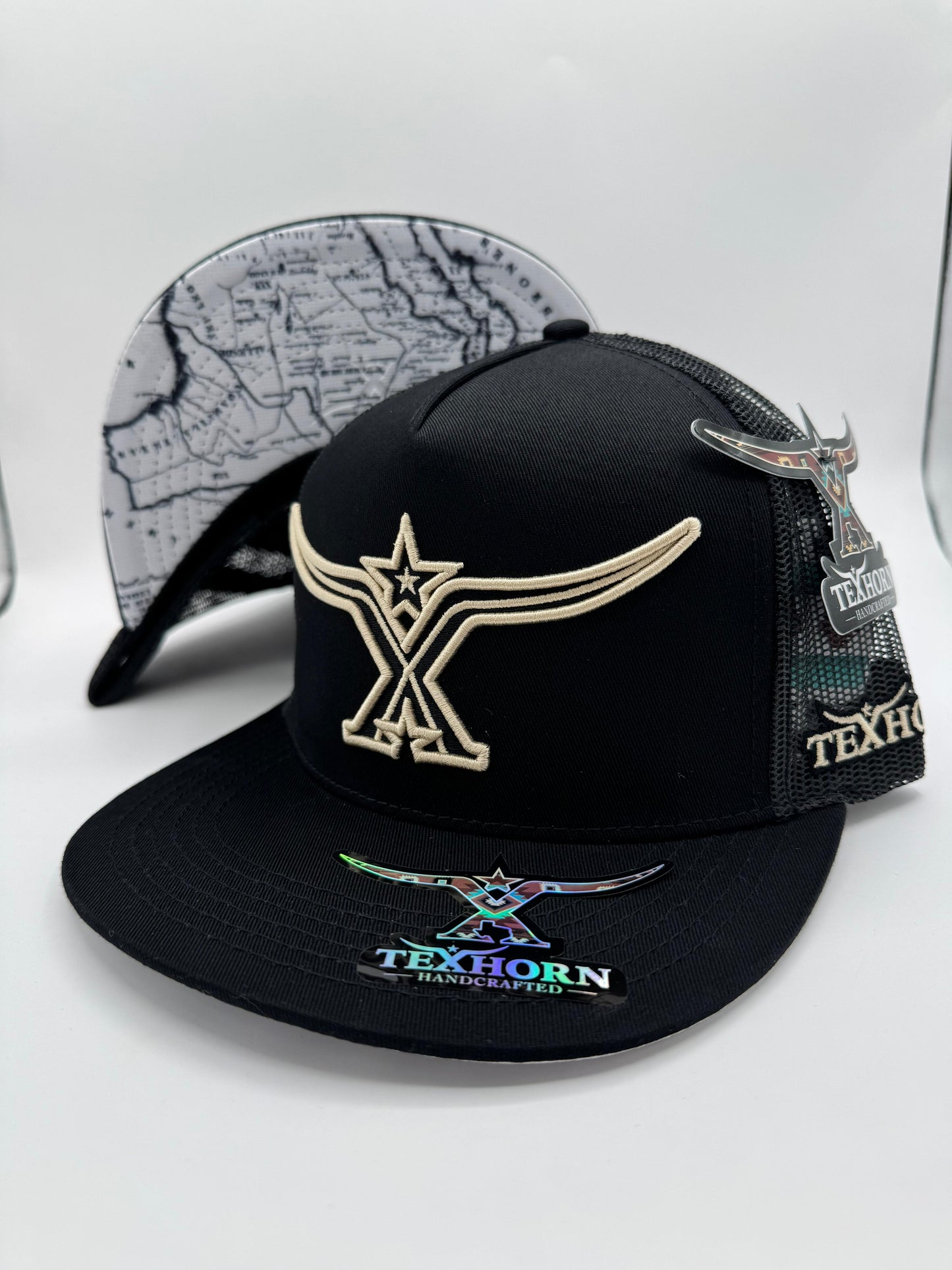 TEXHORN HAT - Black And Cream