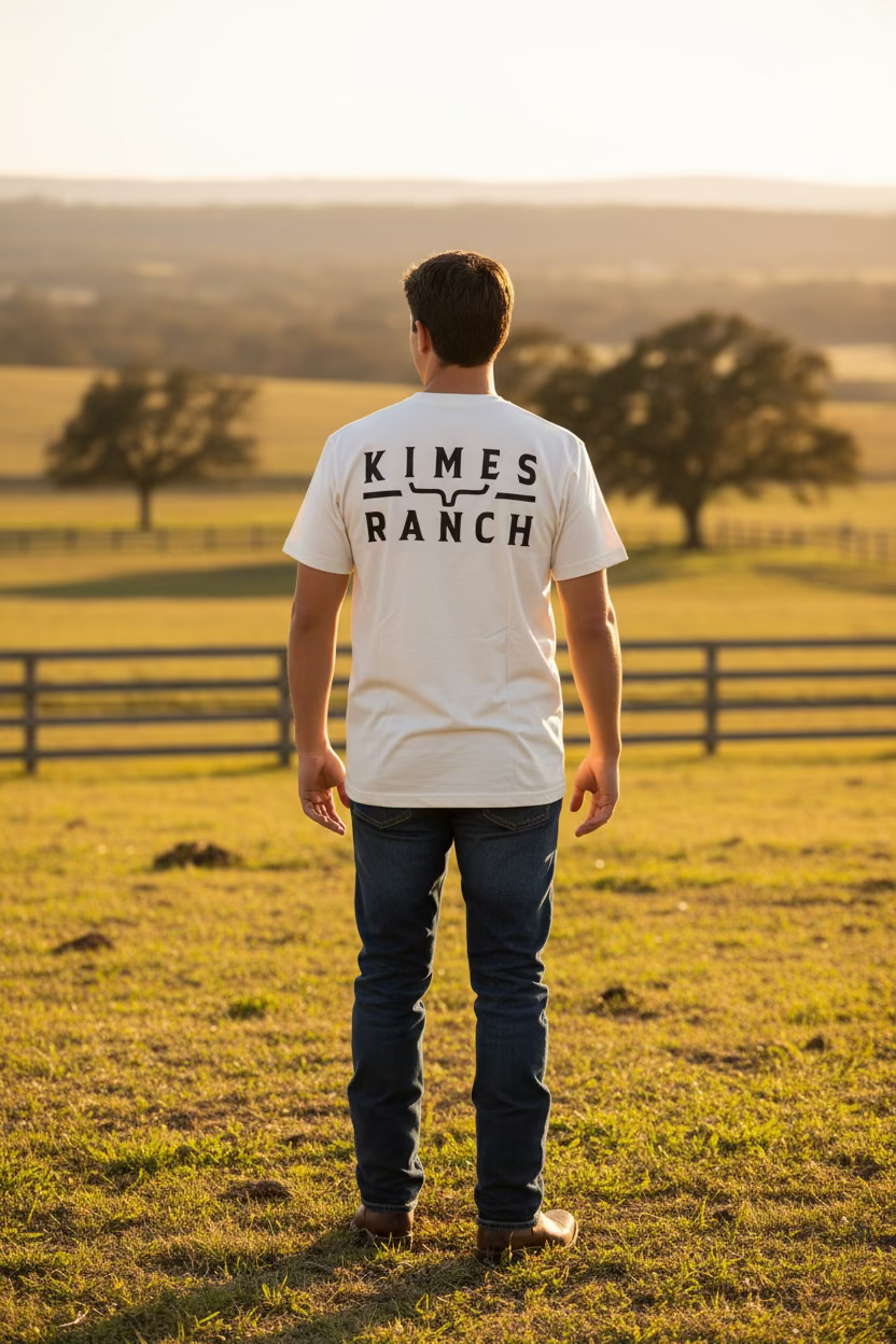 Kimes Ranch Back Branded Bone T-Shirt
